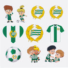 förhandsvisning ikon 1 för Hammarby HBY STICKERS Grön