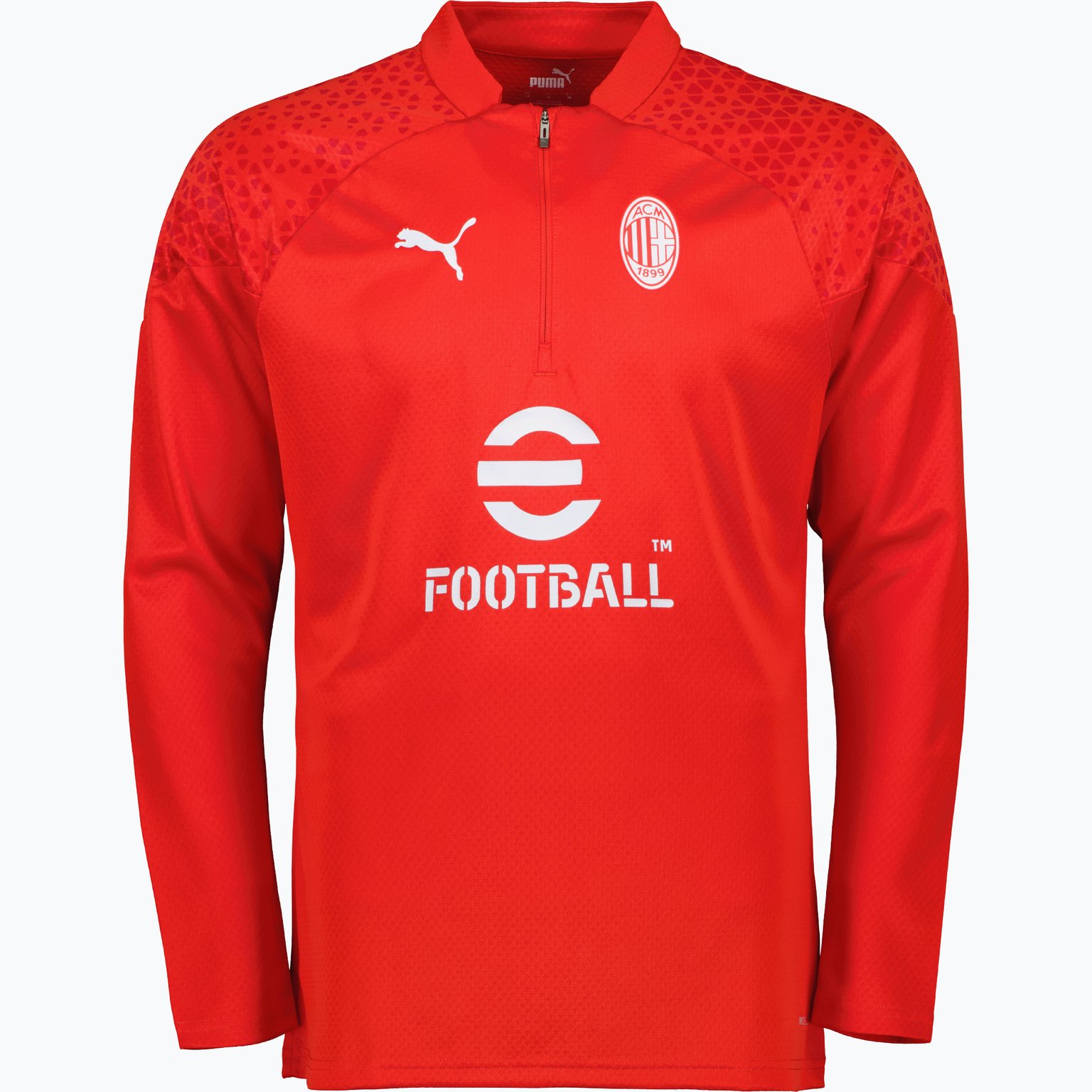 Puma AC Milan 1/4 Zip M träningströja Röd