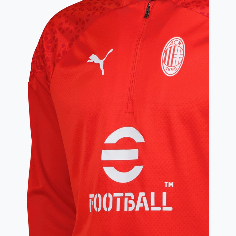 Puma AC Milan 1/4 Zip M träningströja Röd