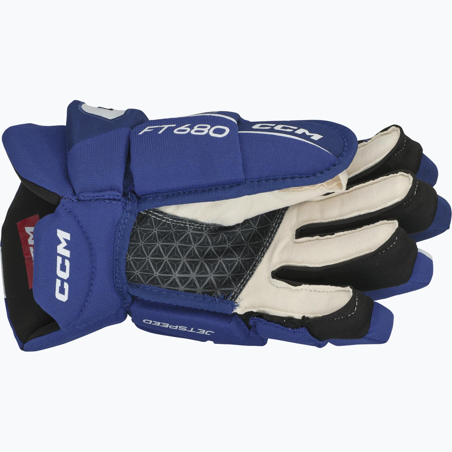 CCM Hockey Jetspeed 680 JR hockeyhandskar Blå