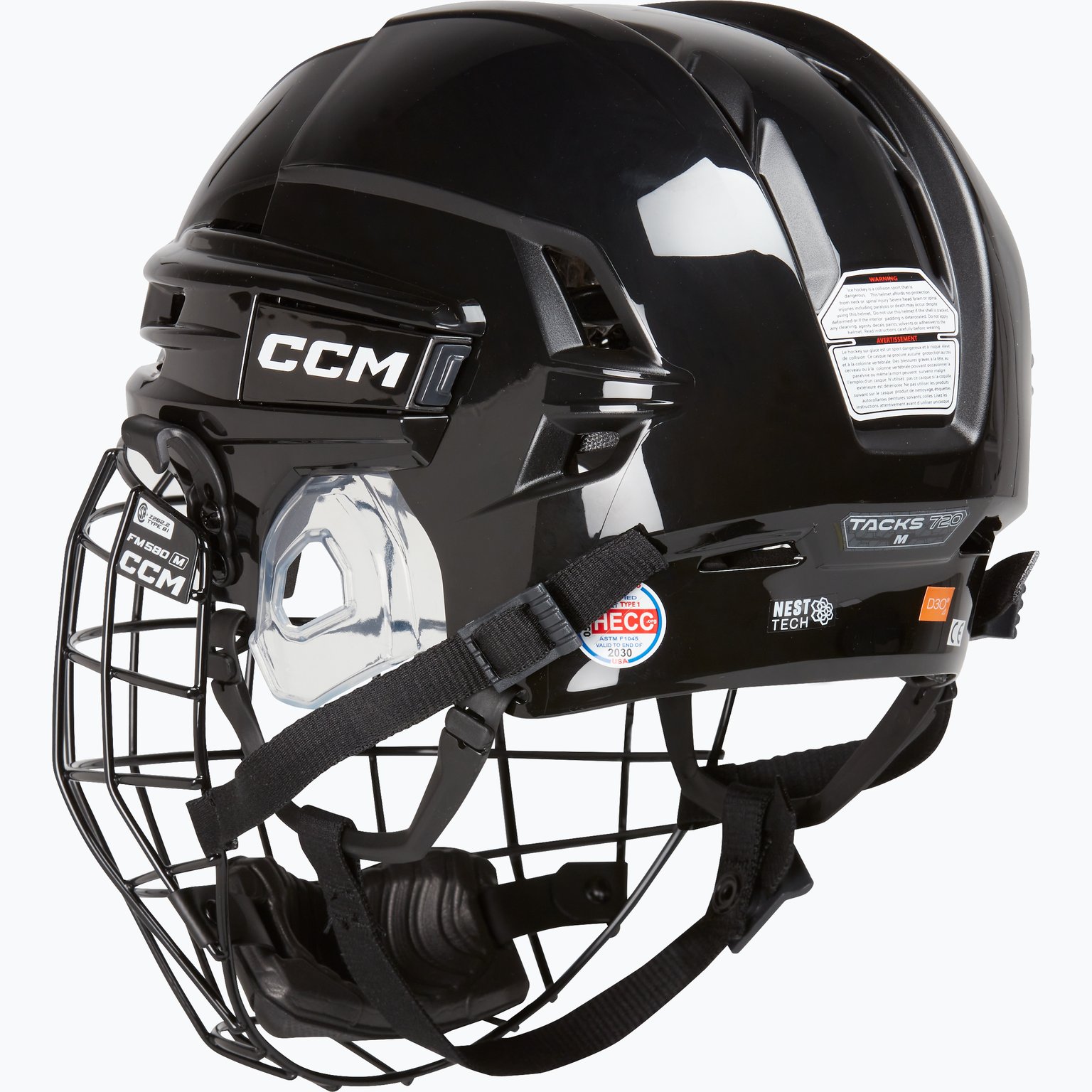 CCM Hockey Tacks 720 Combo hockeyhjälm Svart