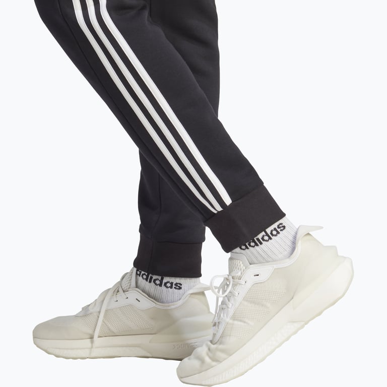 adidas Essentials Fleece 3-Stripes Tapered M mjukisbyxor Svart