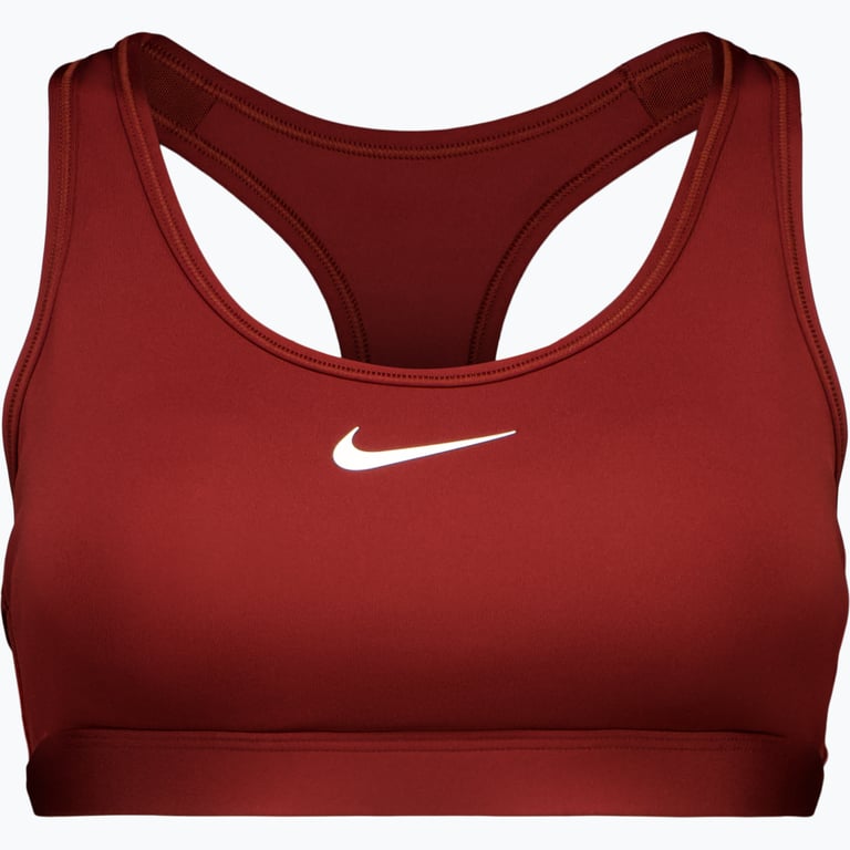 Nike Swoosh Medium Support sport-BH Röd