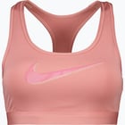 förhandsvisning ikon 1 för Nike Swoosh Graphic Medium Support sport-BH Rosa