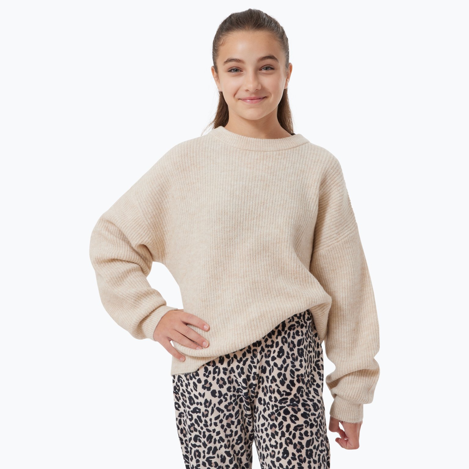 Firefly Neah Knitted JR tröja Beige