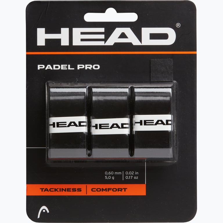 Head Padel Pro 3-pack grepplinda Svart