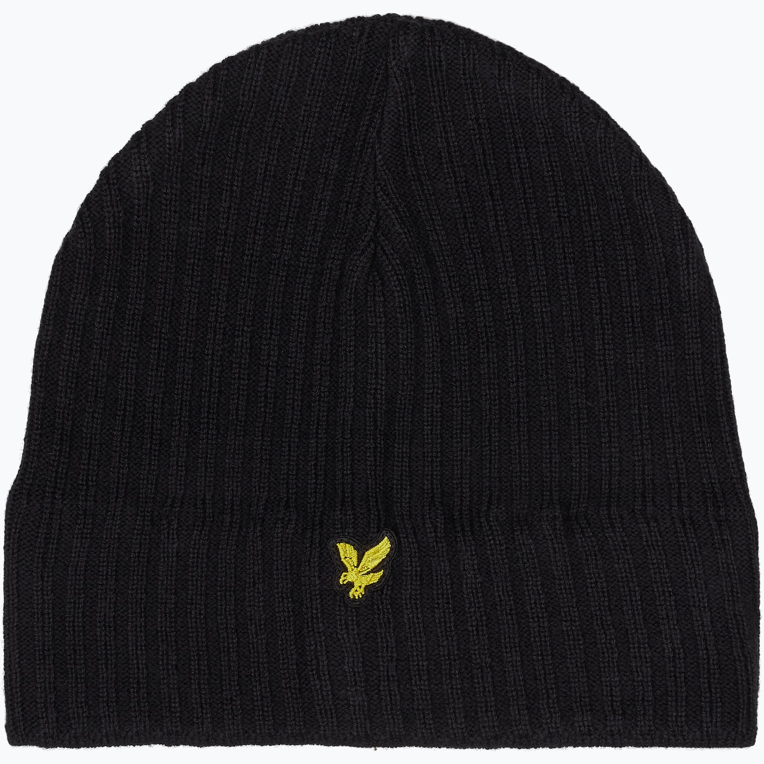 Lyle & Scott Knitted Ribbed mössa Blå