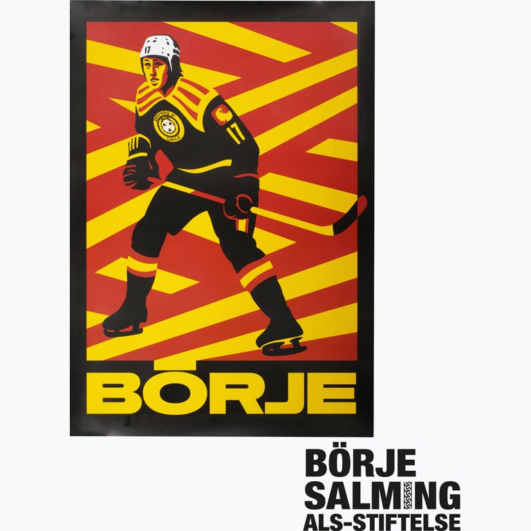 Brynäs IF Börje Salming Affisch 2-pack Svart