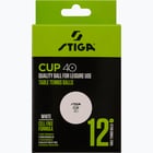 färgalternativ för Vit Stiga Cup 12-pack pingisbollar