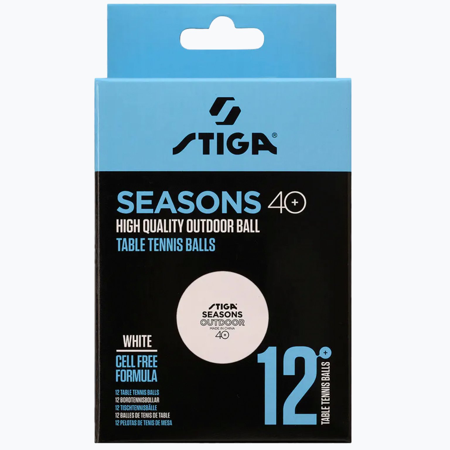 Stiga Seasons Outdoor 12-pack pingisbollar  Vit