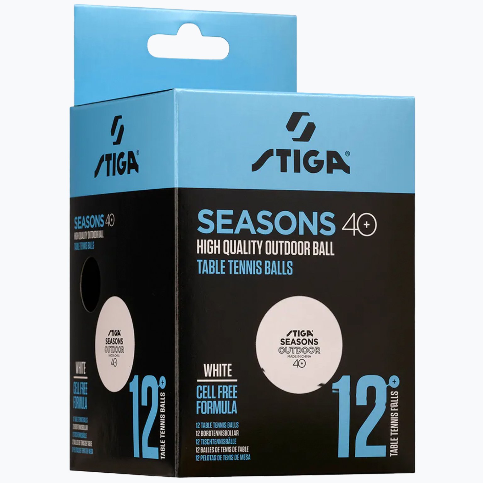 Stiga Seasons Outdoor 12-pack pingisbollar  Vit