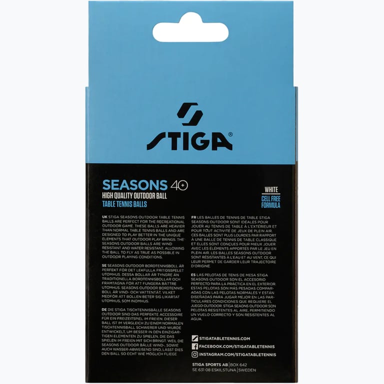 Stiga Seasons Outdoor 12-pack pingisbollar  Vit