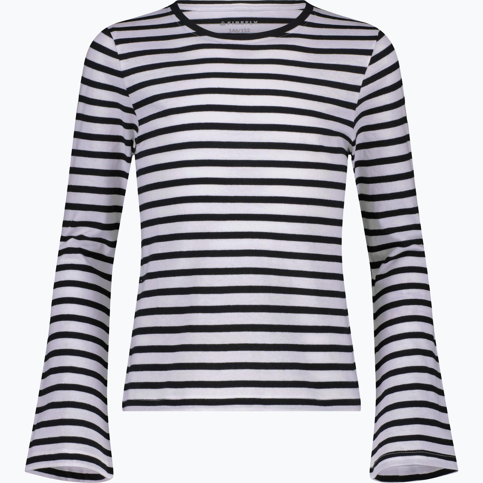 Firefly Amelie Long Sleeved Stripe JR t-shirt Svart
