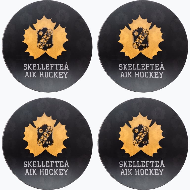 Skellefteå AIK COASTER 4-pack Svart