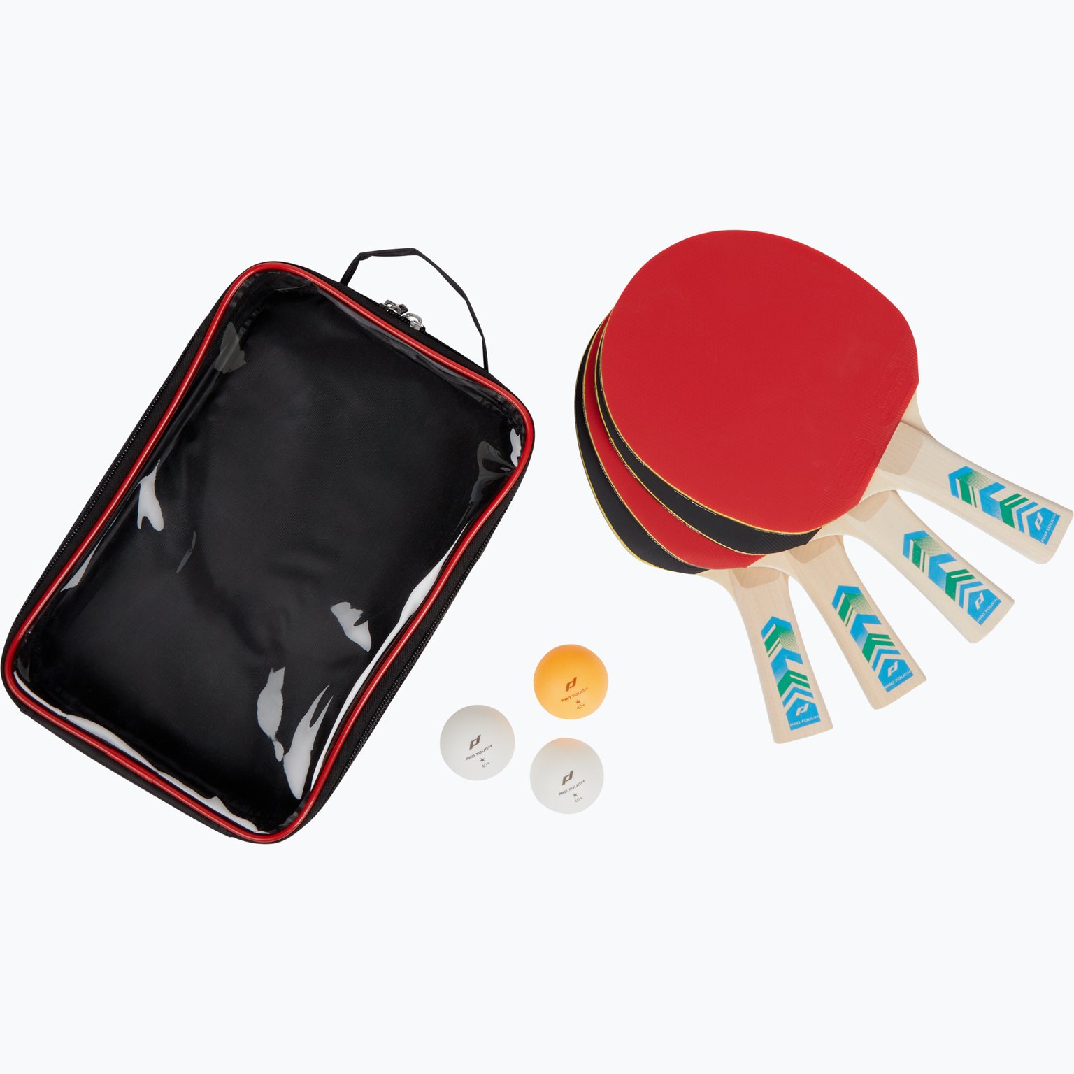 Pro touch Pro 3000 4-pack pingisracket Röd