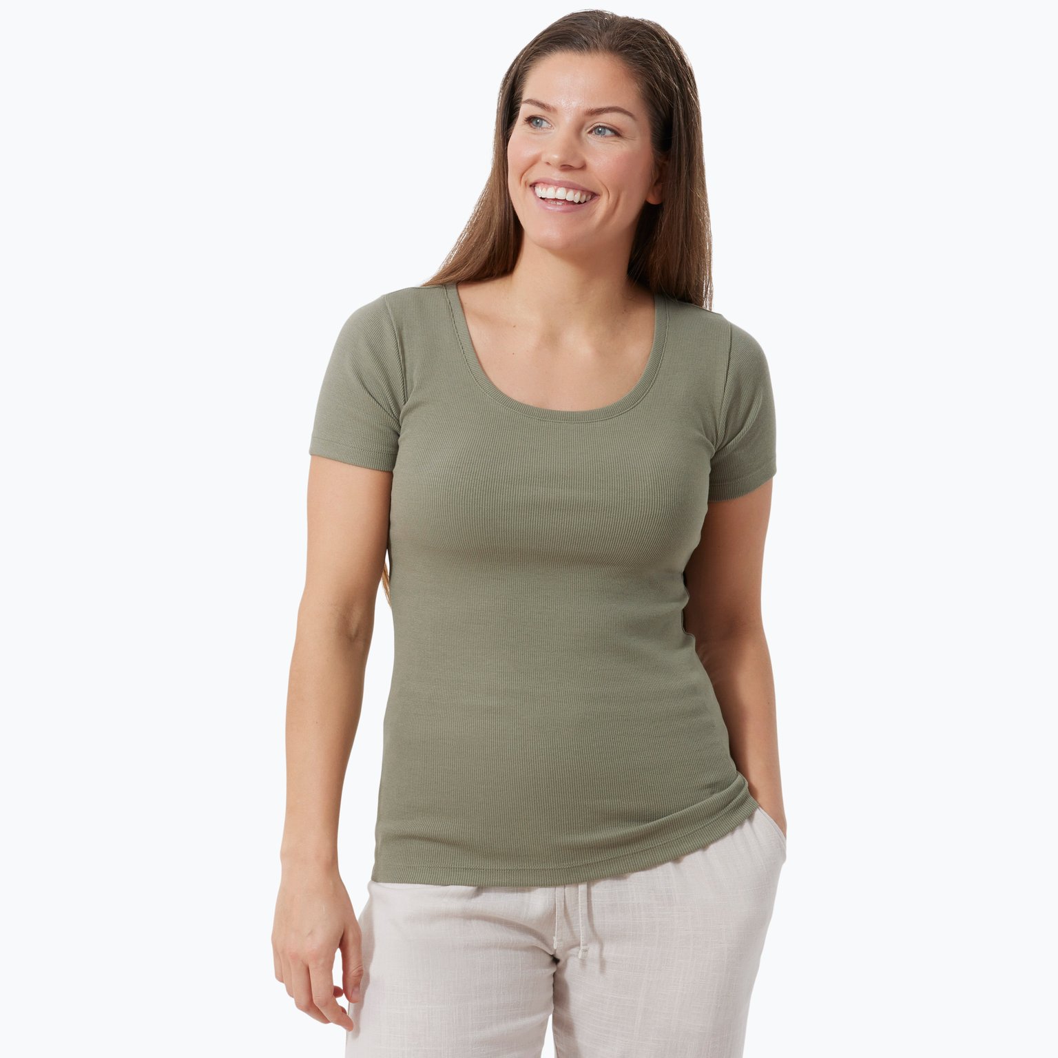 Firefly Nea Rib W t-shirt Beige