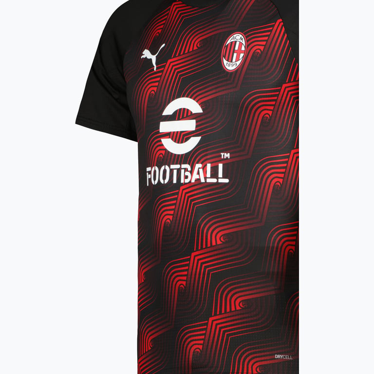 Puma AC Milan Prematch JR träningst-shirt Svart