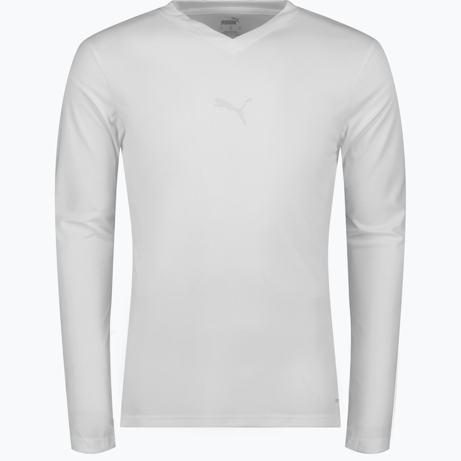 Puma teamGOAL Baselayer Tee LS Jr  Vit