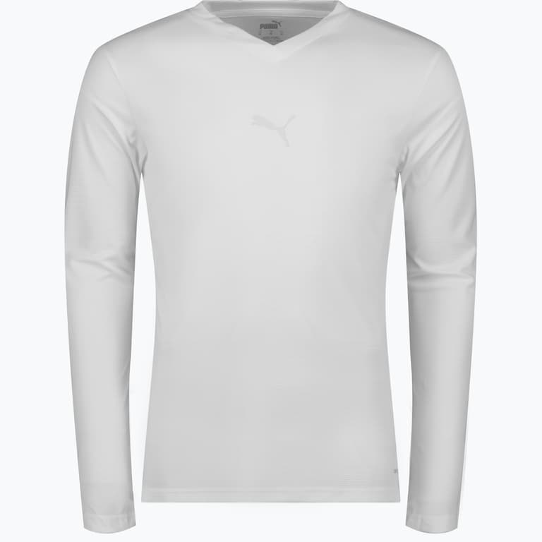 Puma teamGOAL Baselayer Tee LS Jr  Vit