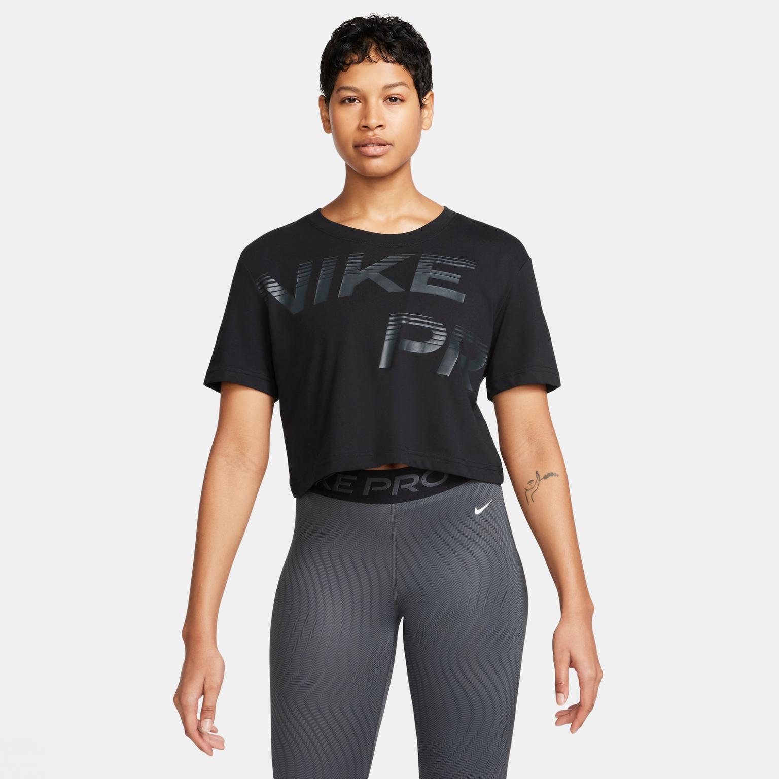 Nike Pro Dri-FIT Graphic W träningst-shirt Svart