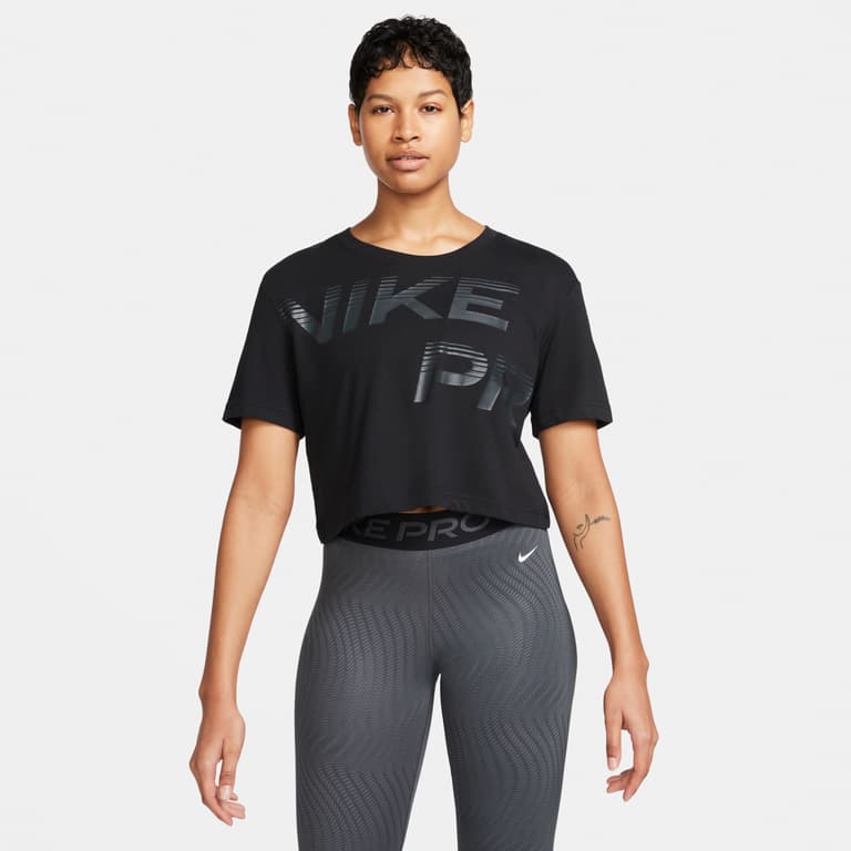 Nike Pro Dri-FIT Graphic W träningst-shirt Svart