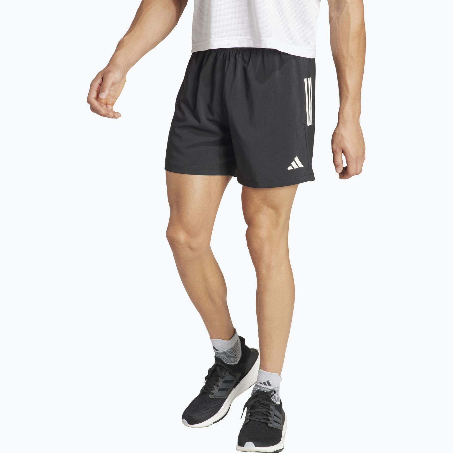 adidas Own The Run M löparshorts Svart