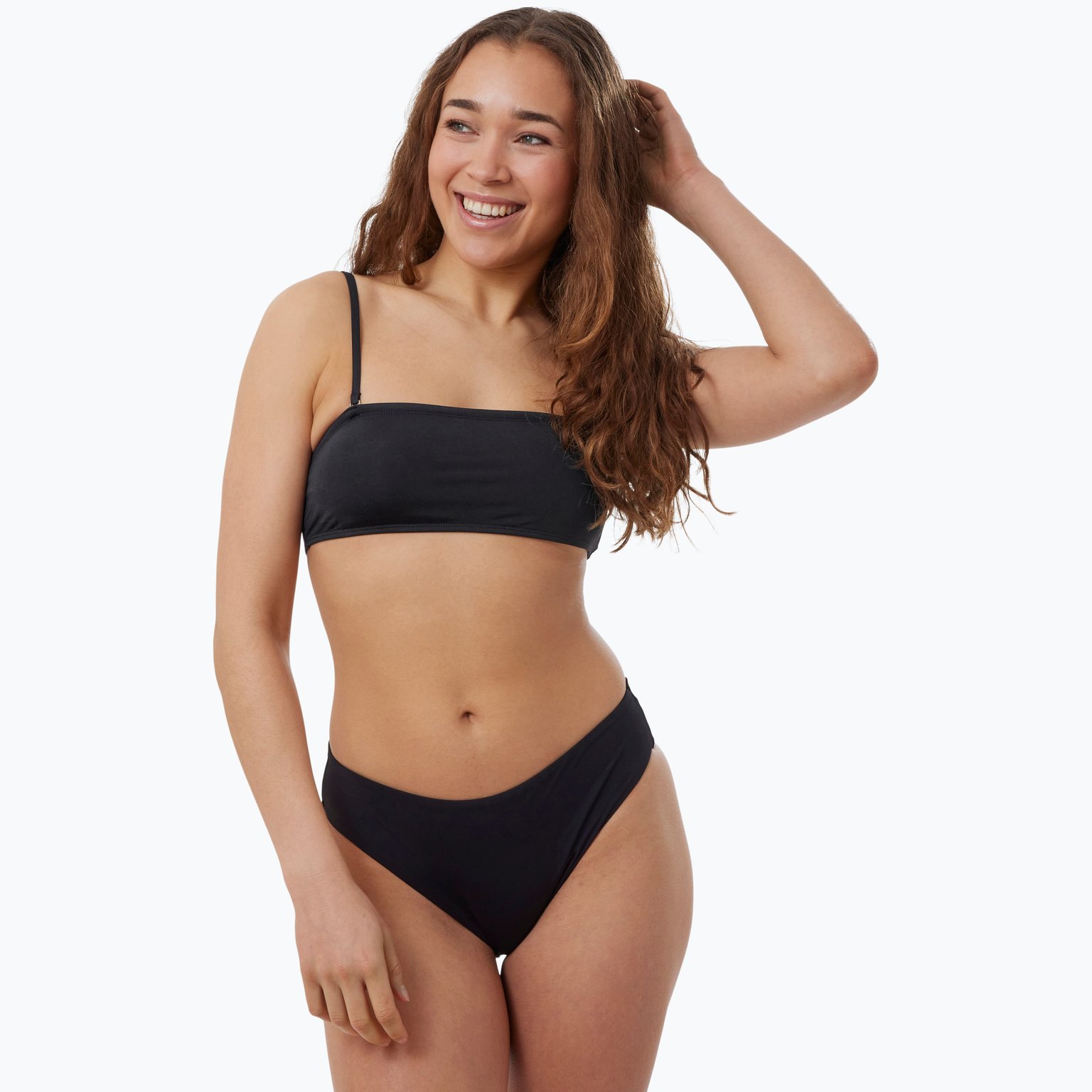 Firefly Fiji Tube Bandeau bikiniöverdel Svart