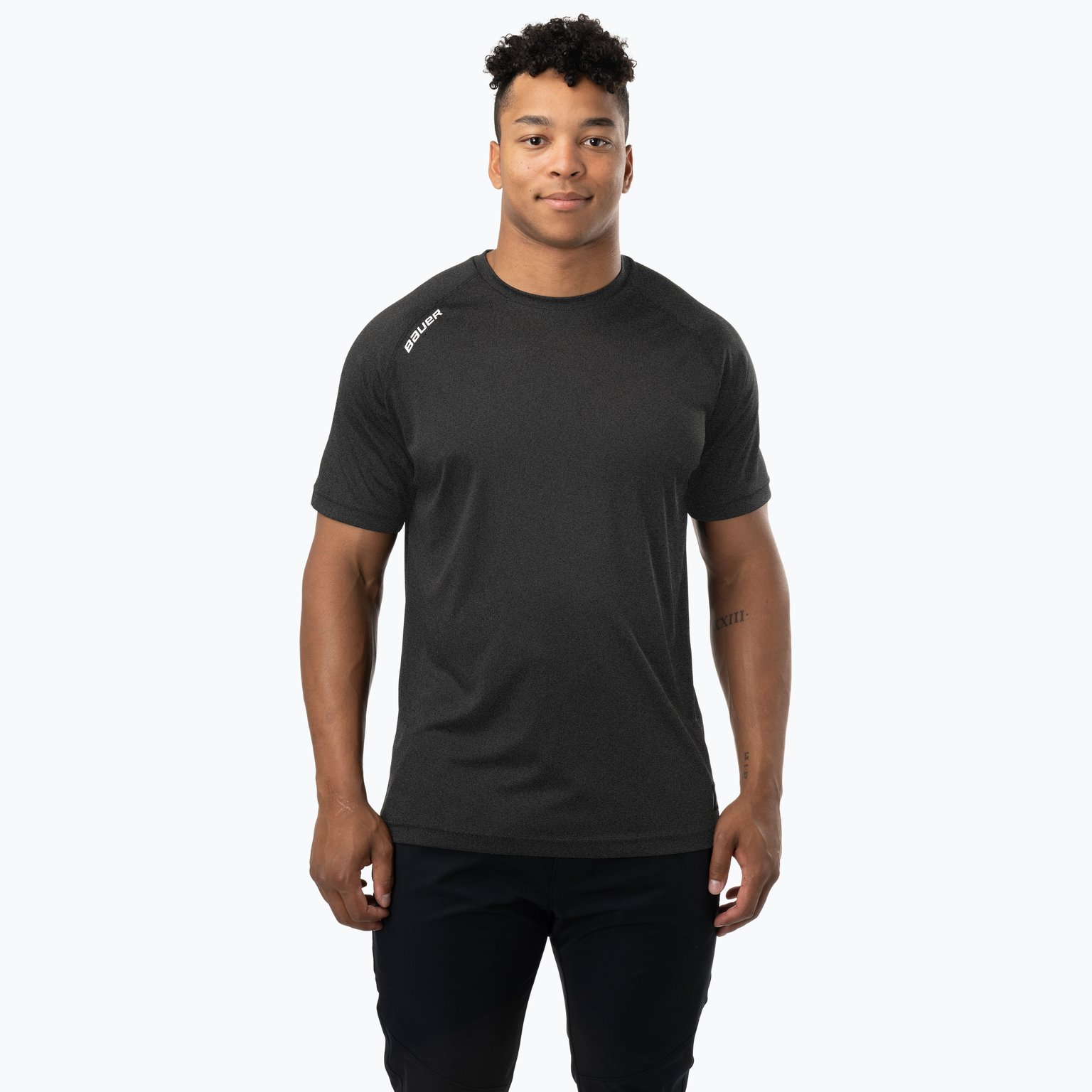 Bauer Hockey TEAM SS TECH TEE-SR Svart