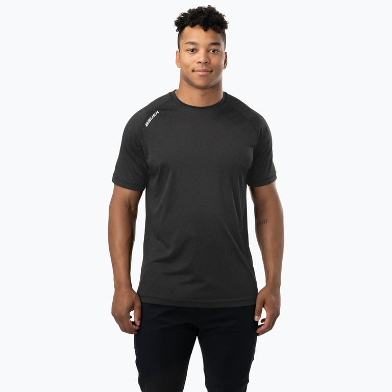 Bauer Hockey TEAM SS TECH TEE-SR Svart