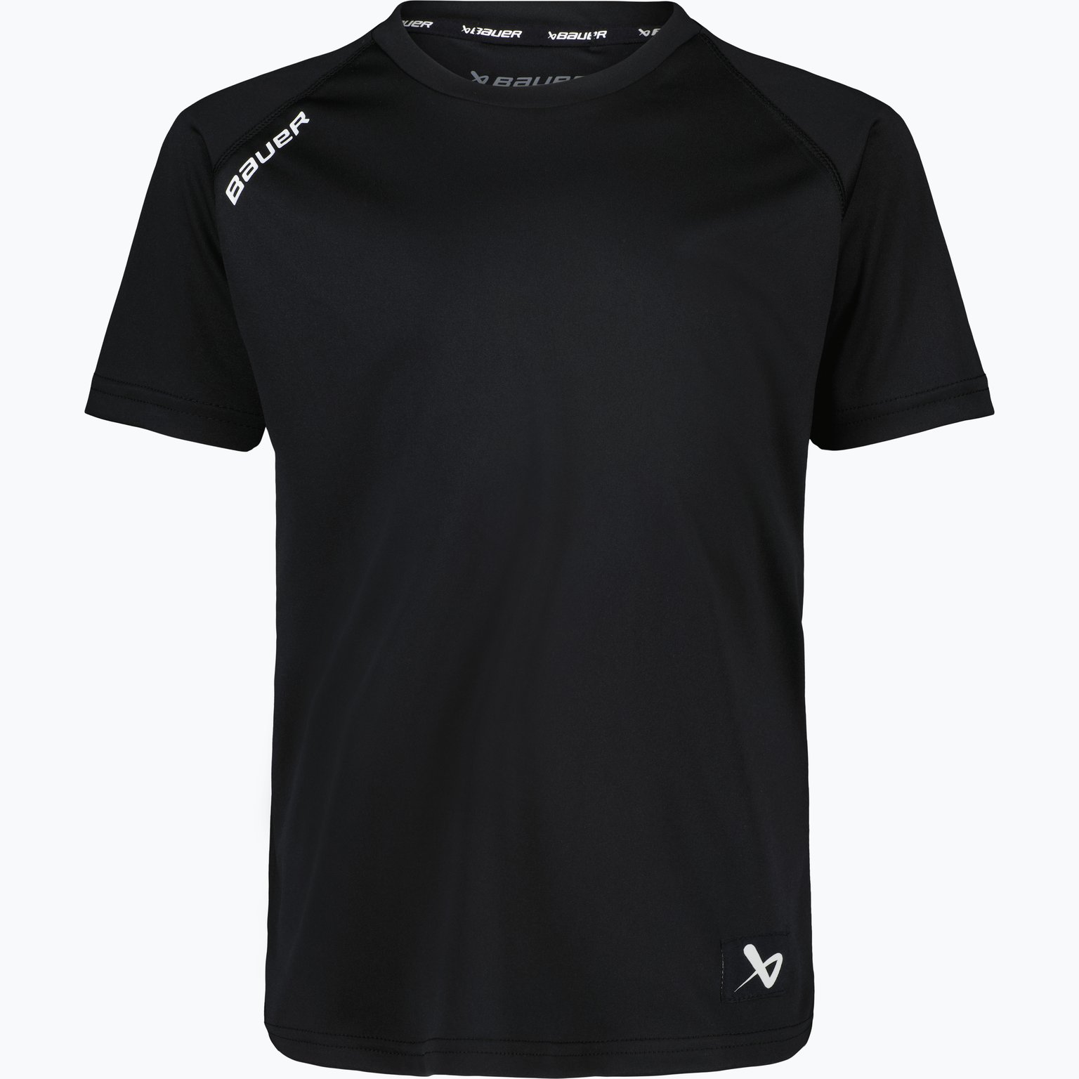 Bauer Hockey TEAM SS TECH TEE-YTH Svart