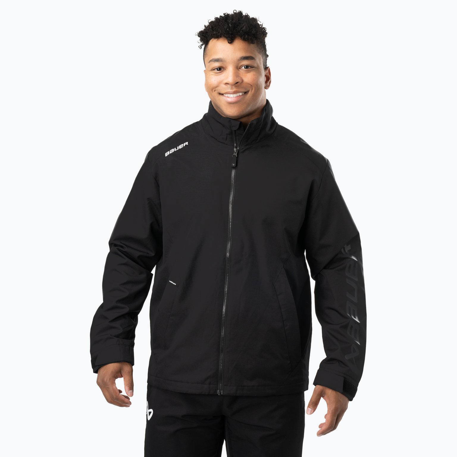 Bauer Hockey TEAM LIGHTWEIGHT JACKET-SR-BLK Svart