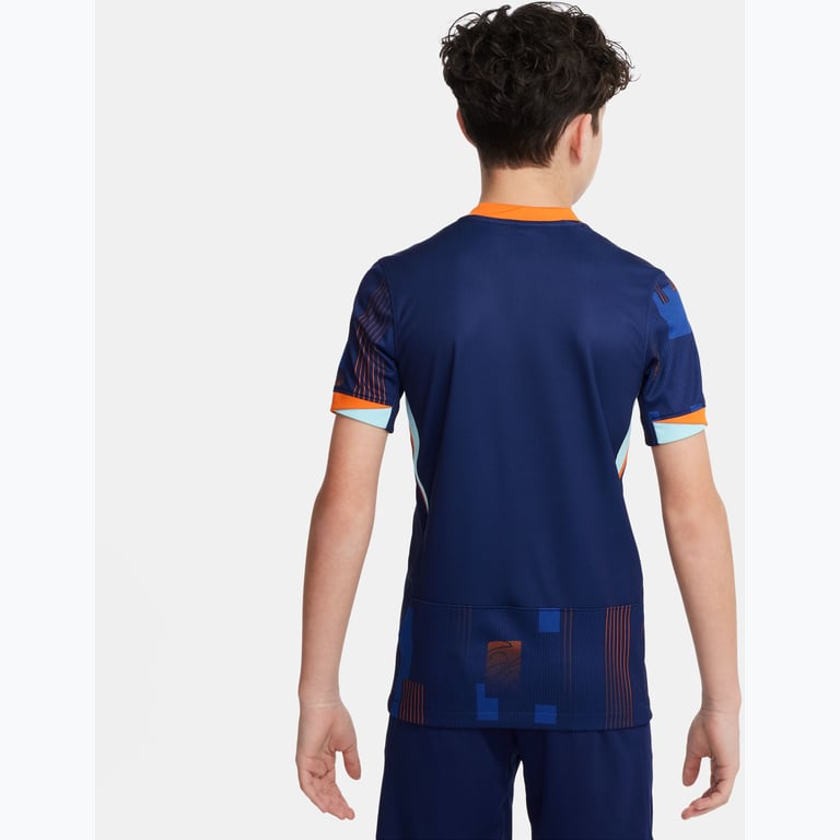 Nike Netherlands 24 Away JR matchtröja Blå