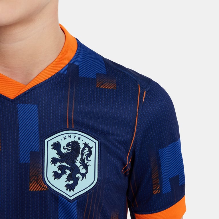 Nike Netherlands 24 Away JR matchtröja Blå