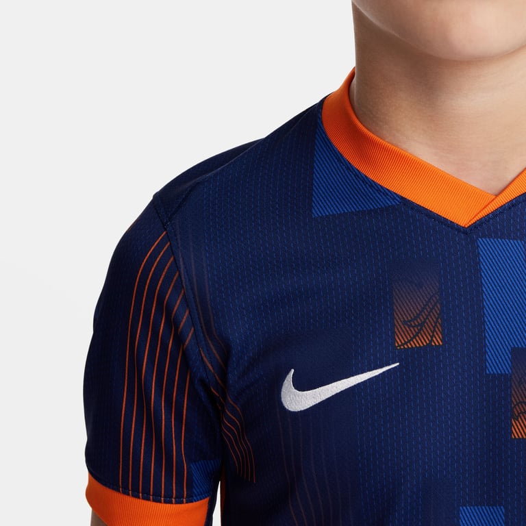 Nike Netherlands 24 Away JR matchtröja Blå