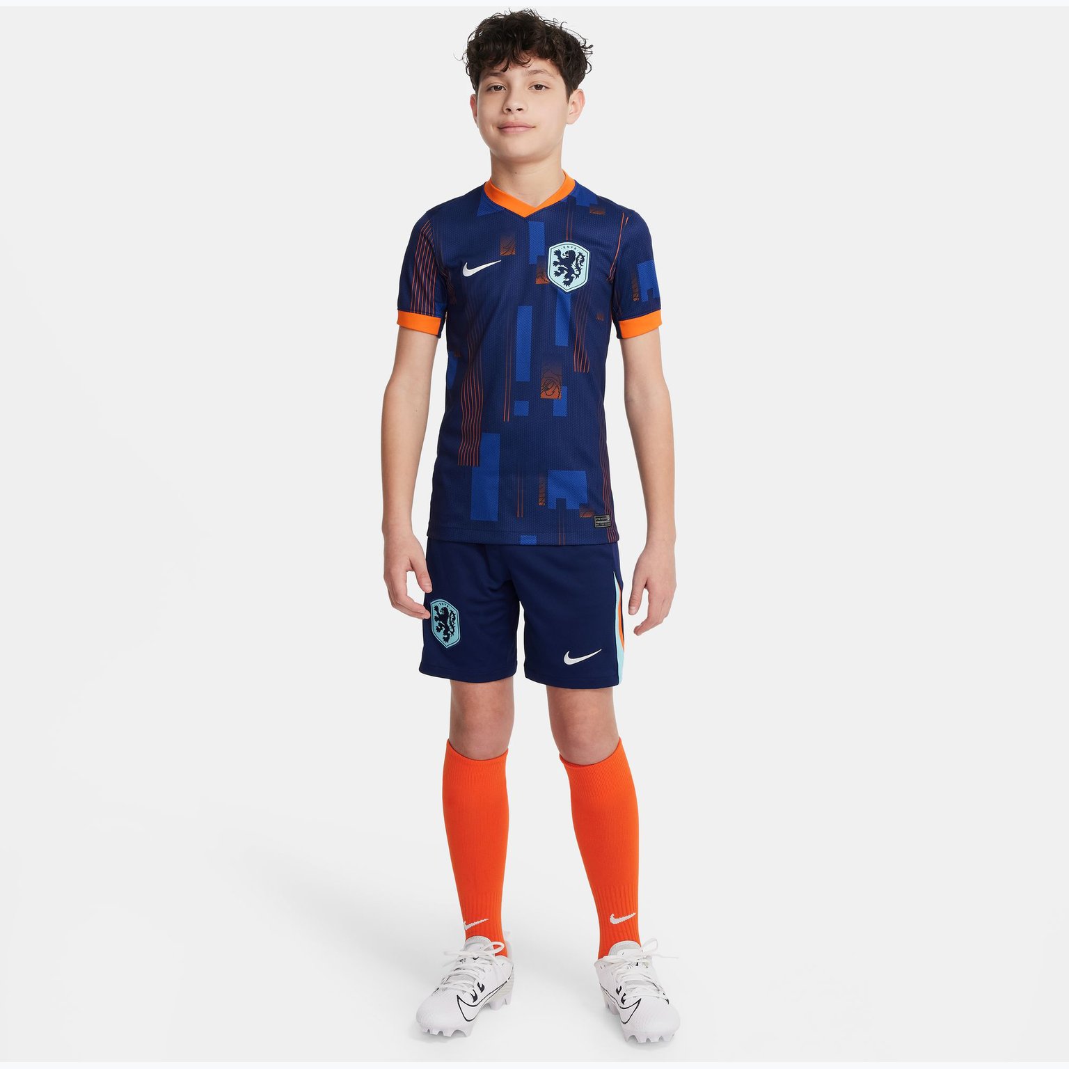 Nike Netherlands 24 Away JR matchtröja Blå