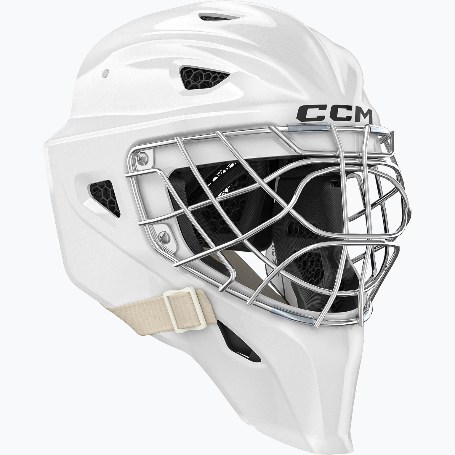CCM Hockey Axis F5 JR målvaktshjälm Vit