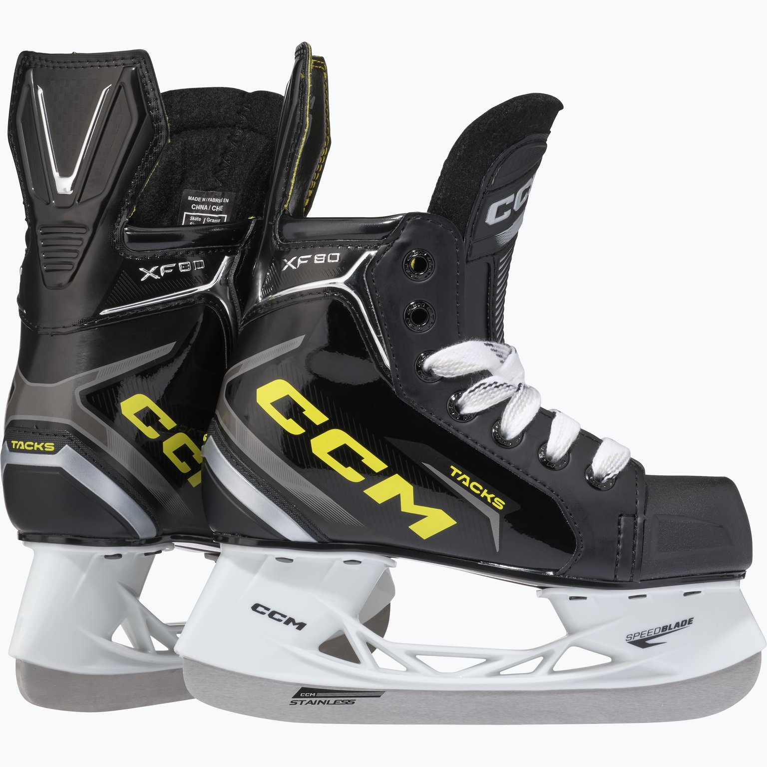 CCM Hockey Tacks XF80 YTH hockeyskridskor Svart