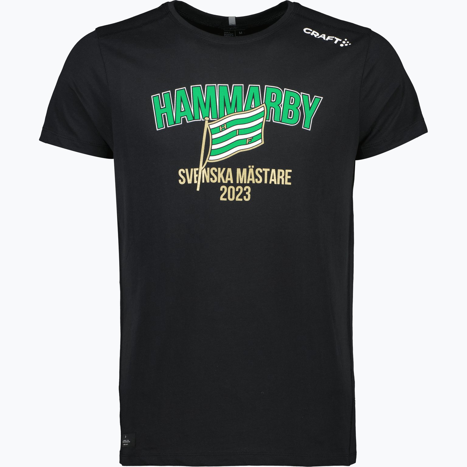 Hammarby Svenska Mästare 2023 M t-shirt Svart