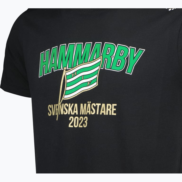 Hammarby Svenska Mästare 2023 M t-shirt Svart