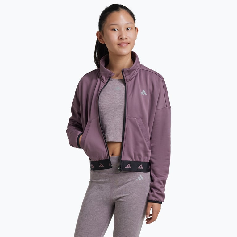 adidas Fleece Full-Zip JR jacka Rosa