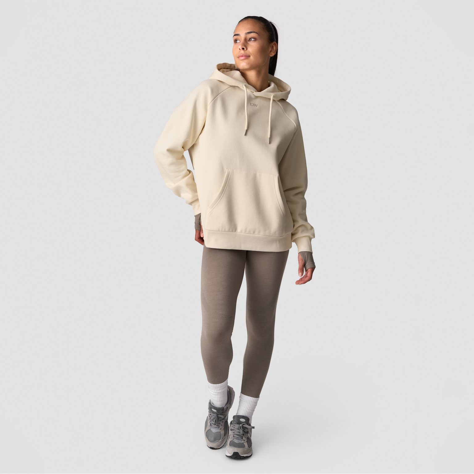 ICANIWILL Everyday W huvtröja Beige