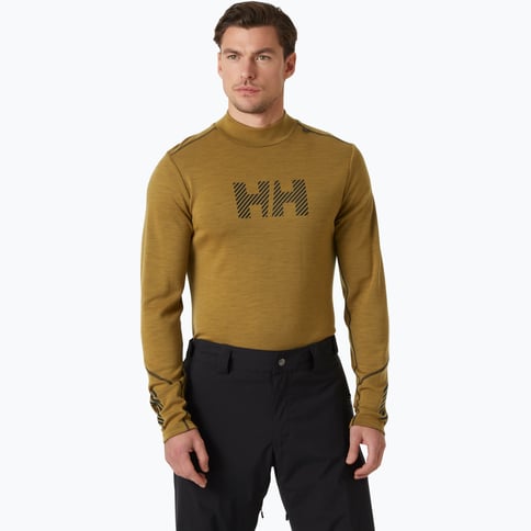 Helly Hansen Lifa Merino Logo M underställströja Gul