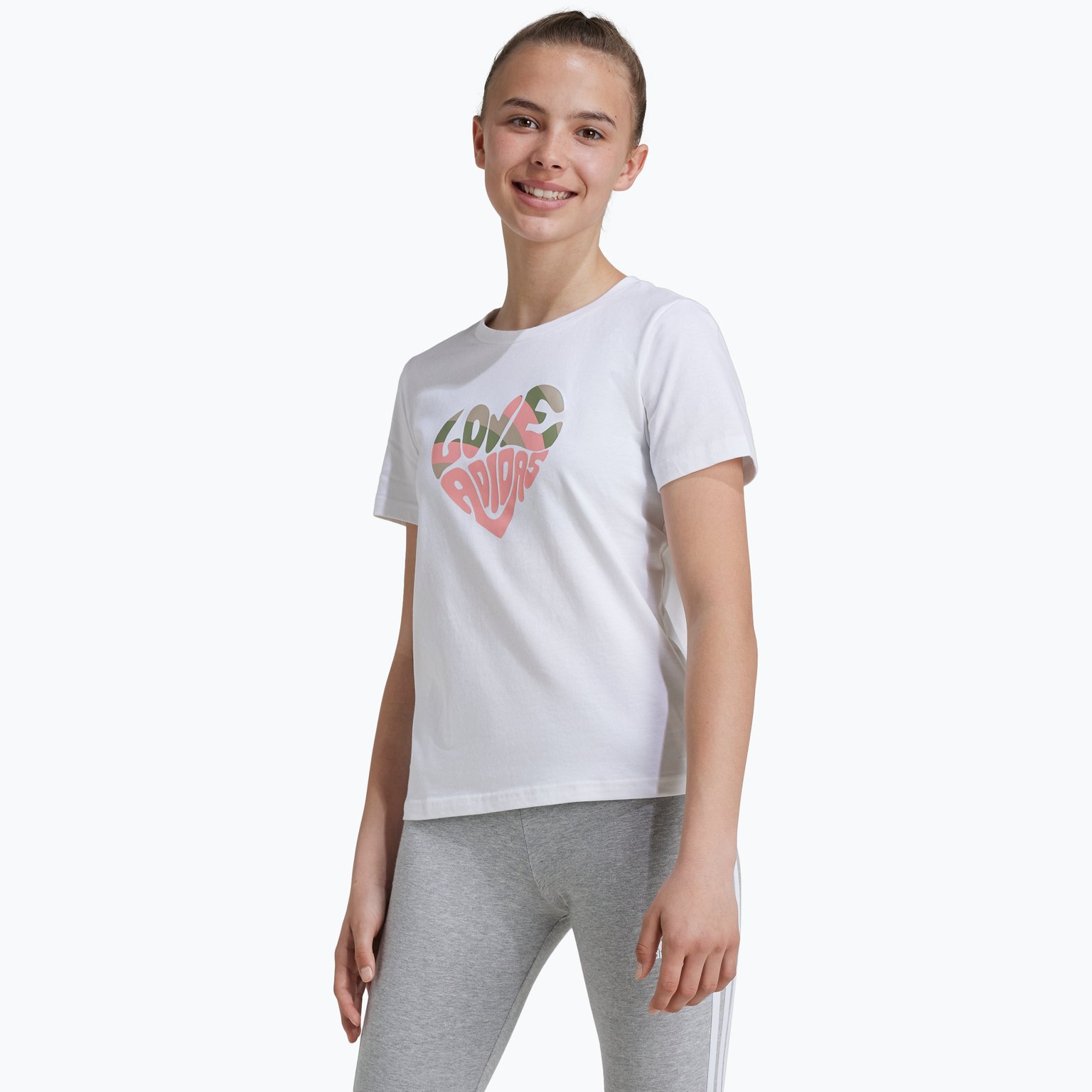 adidas Xpress Girls JR t-shirt Vit