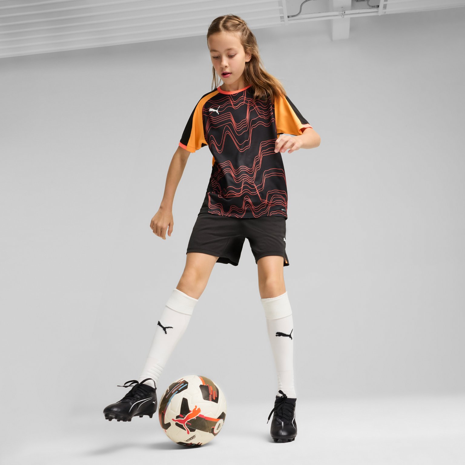 Puma individualLIGA 2 JR  träningsshorts  Svart