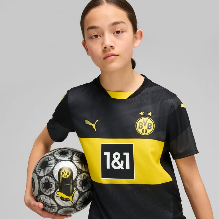 Puma Borussia Dortmund Away 24/25 JR matchtröja Svart