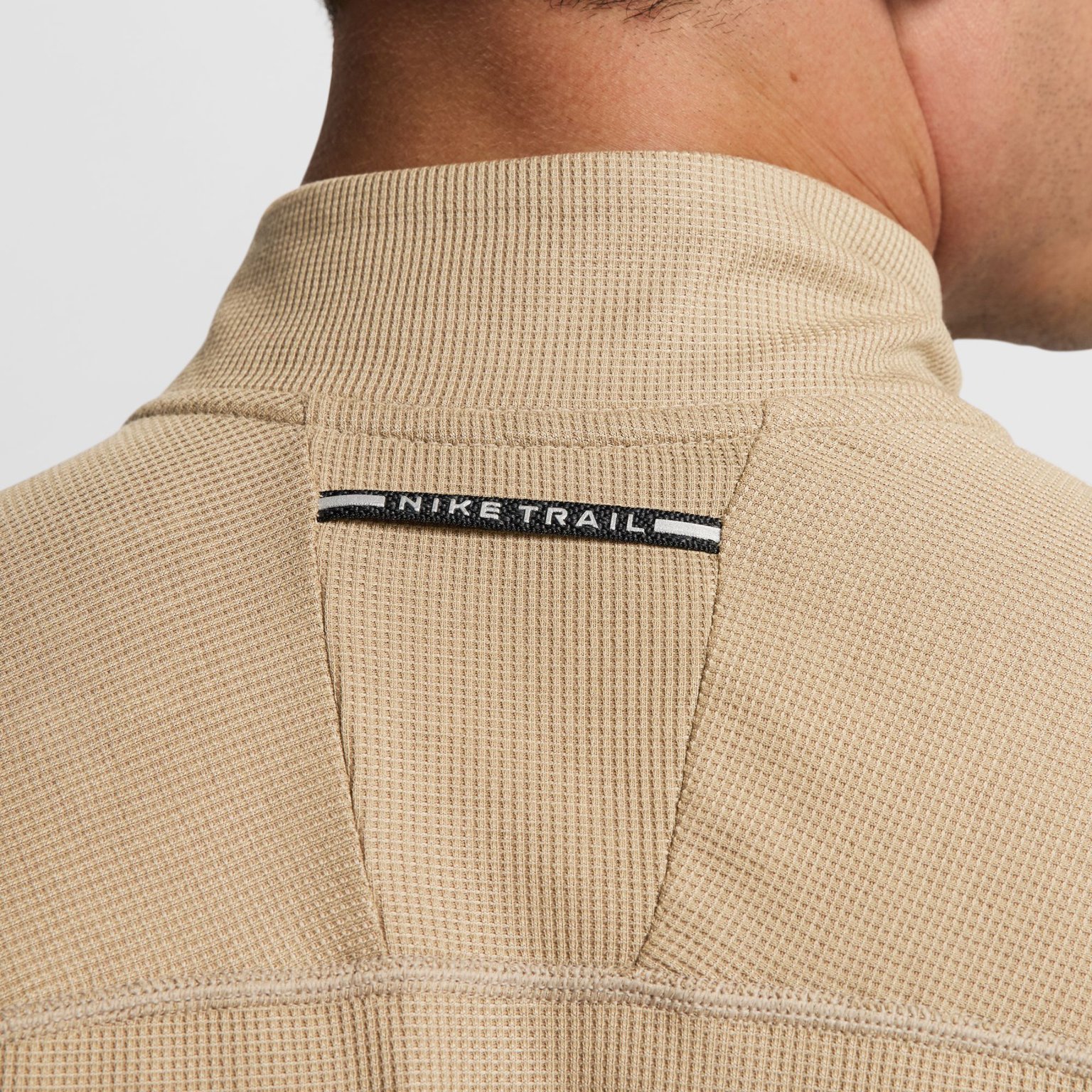 Nike Trail Dri-FIT 1/2 zip M träningströja Beige