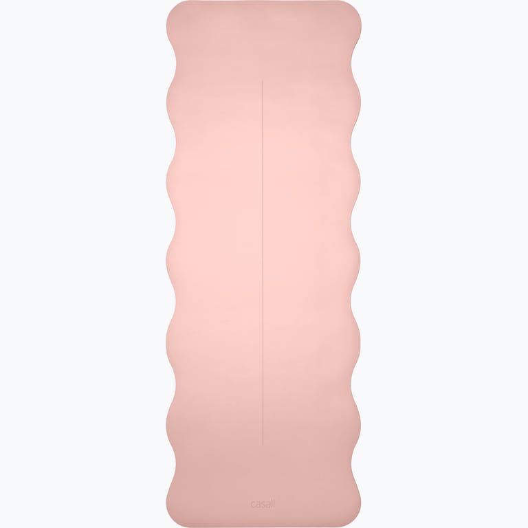 Casall Grip & Cushion III Scallop 5mm yogamatta Rosa