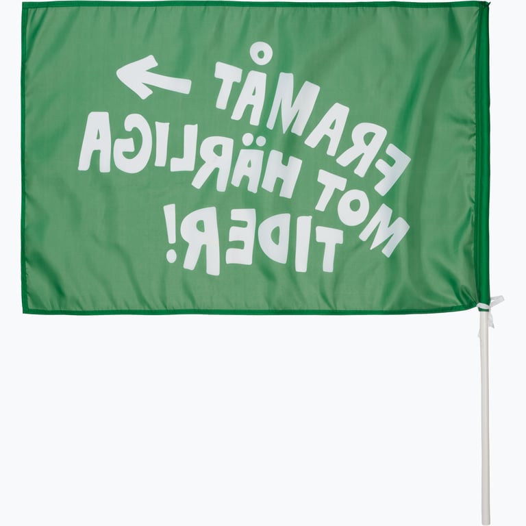 Hammarby  Framåt mot Flagga med pinne 90X60CM Grön