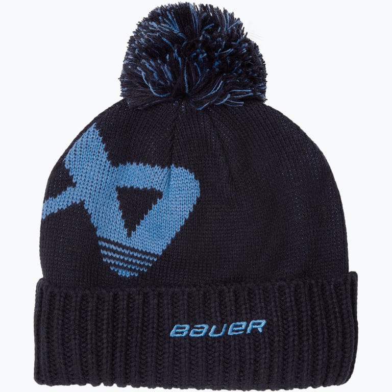 Bauer Hockey Intarsia Knit Pom mössa Blå