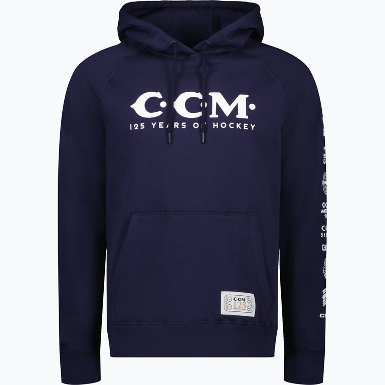 CCM Hockey 125 Anniversary Hoodie M huvtröja Blå